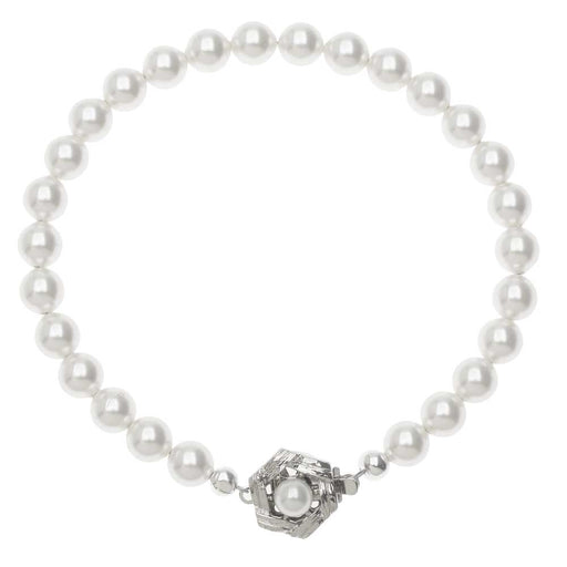 Simply Elegant Austrian Crystal Pearl Bracelet