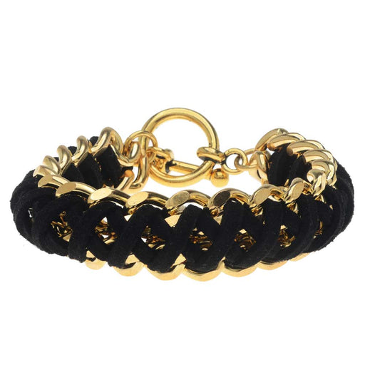 Black Bullion Bracelet