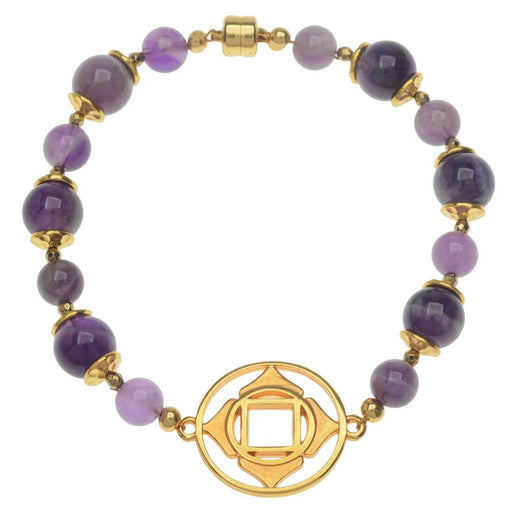 Retired - Chakra Amethyst Gemstone Bracelet