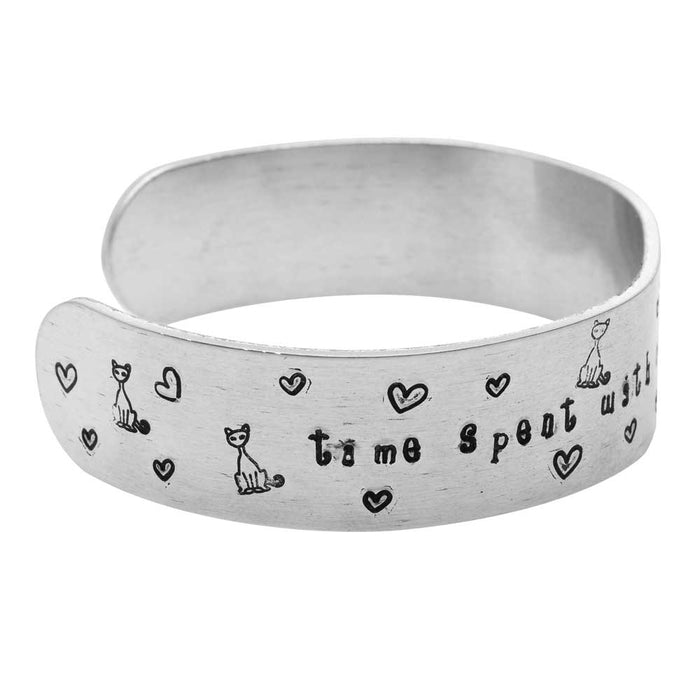 Retired - Time Spent with Cats Cuff Bracelet