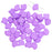 Czech Glass, 2-Hole Ginko Beads 7.5mm, Bondeli Matte Purple (10 Grams)