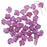 Czech Glass, 2-Hole Ginko Beads 7.5mm, Confetti Splash Violet Red (10 Grams)