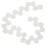 Czech Glass Honeycomb Beads, 2-Hole Hexagon 6mm, Chalk Opaque (30 Pieces)