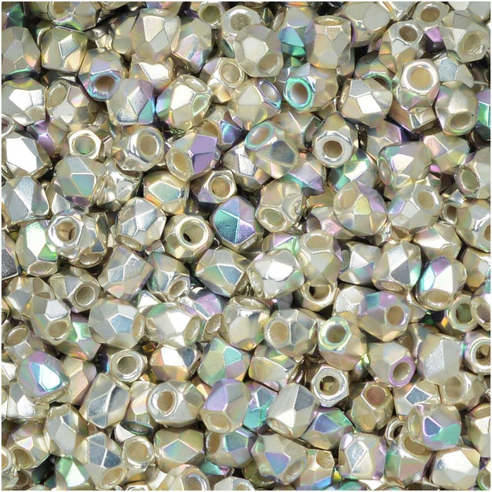 Czech Glass LARGE HOLE Faceted Fire Polished Beads 14mm (14x13mm) Crys -  Crystals and Beads for Friends