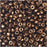 True2 Czech Fire Polished Glass, Faceted Micro Spacer Beads 2x3mm, Dark Bronze (100 Pieces)
