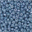 True2 Czech Fire Polished Glass, Faceted Micro Spacer Beads 2x3mm, Chalk Blue Luster (100 Pieces)