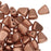 Czech Glass Matubo, Triangular 2-Hole Nib-Bit Beads 5.5x6mm, Matte - Metallic Bronze Copper ( 2.5" Tube)