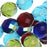 Czech Fire Polished Glass Beads, Faceted Round 10mm, Gemtones Mix (50 Pieces)