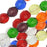 Czech Fire Polished Glass Beads, Faceted Round 10mm, Rainbow Mix (50 Pieces)