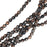 Czech Fire Polished Glass, Faceted Round Beads 4mm, Tweedy Light Copper (40 Pieces)