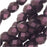 Czech Fire Polished Glass, Faceted Round Beads 6mm, Polychrome Purple Bronze (25 Pieces)