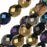 Czech Fire Polished Glass Beads, Faceted Round 8mm, Heavy Metals Mix (50 Pieces)