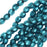 Czech Fire Polished Glass, Faceted Round Beads 4mm, Aqua Carmen (38 Pieces)