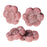 Czech Glass Beads, Wild Rose Flower 14mm, Pink Opaque with Platinum Wash, by Raven's Journey (1 Strand)