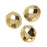 Czech Fire Polished Glass Beads, Round 10mm, Aurum Gold Full-Coat (1 Strand)
