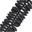 Czech Glass 5 x 16mm Dagger Beads - Matte Jet, 50pcs (1 Strand)