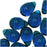 Czech Glass Beads 9mm Teardrop Aqua Capri Blue (50 pcs)