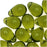 Czech Glass Beads 9mm Teardrop Olivine Green (50 Pieces)