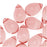Czech Glass Beads 9mm Teardrop Medium Rose Pink (50 pcs)