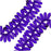 Czech Glass 3 x 10mm Dagger Beads - Cobalt (1 Strand)
