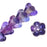 Czech Glass Beads Flower Beadcaps 6x4.5mm 'Coated Ultraviolet' (50 pcs)