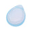 Czech Glass Beads Flat Pear Teardrops  - 16x12mm 'Milky Alexandrite' (25 pcs)