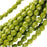 Czech Fire Polished Glass Beads 6mm Round 'Opaque Olive' (25 pcs)
