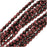 Czech Fire Polished Glass Beads 4mm Round Full Pearlized Coat - Garnet (50 pcs)