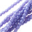 Czech Fire Polished Glass Beads 6mm Round - Matte Purple (25 pcs)