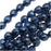 Czech Fire Polished Glass Beads 8mm Round Full Pearlized - Navy Blue (25 pcs)