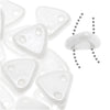CzechMates 2-Hole Triangle Beads 6mm - Opaque White Luster (2.5