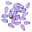 Czech Glass Smooth Teardrop Beads 9x6mm - Luminescent Amethyst (20 pcs)