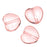 Czech Glass - Heart Shaped Beads 8.5x7.5mm 'Rosaline' (25 pcs)