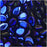 Czech Glass Pip Beads, Smooth Drops 7x5mm, Iris Blue (50 Pieces)