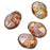 Czech Glass - Petal Shaped Beads 8x6mm Trans. Gold/Smoked Topaz Luster (1 Strand)