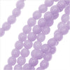 Czech Glass Pastella Collection, Smooth Round Druk Beads 4mm, Purple (1 Strand)