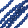 Czech Glass Pastella Collection, Smooth Round Druk Beads 4mm, Nautical Blue (1 Strand)