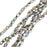 Czech Fire Polished Glass, Faceted Round Beads 4mm, Crystal Silver Rainbow Half-Coat (40 Pieces)