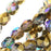 Czech Fire Polished Glass, Faceted Round Beads 6mm, Crystal Golden Rainbow Half-Coat (25 Pieces)