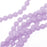 Czech Glass Pastella Collection, Smooth Round Druk Beads 6mm, Purple (1 Strand)