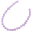 Czech Glass Pastella Collection, Smooth Round Druk Beads 6mm, Purple (1 Strand)