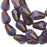 Czech Glass Beads Faceted Bottom Cut Drop 8mm, Purple Silk, Bronze Finish, 1 Str, by Raven's Journey