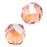 Czech Fire Polished Glass Beads 10mm Round Rosaline AB (1 Strand)