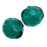 Czech Fire Polished Glass Beads 10mm Round Emerald (25 Pieces)