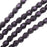 Czech Fire Polished Glass, 3mm Faceted Round Beads Black Currant Polychrome (1 Strand)