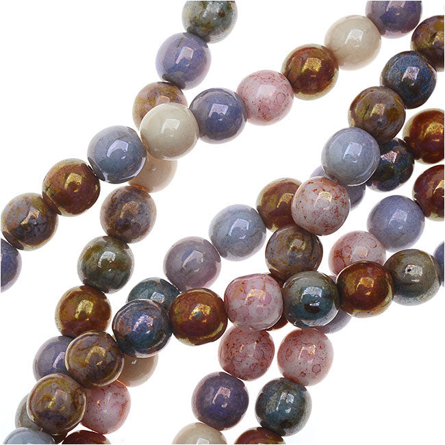 Mixed Transparent Glass Tube Beads, about 10mm long, 4mm thick, hole: about  1mm