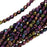 Czech Fire Polished Glass Beads 3mm Round Purple Iris (50 pcs)