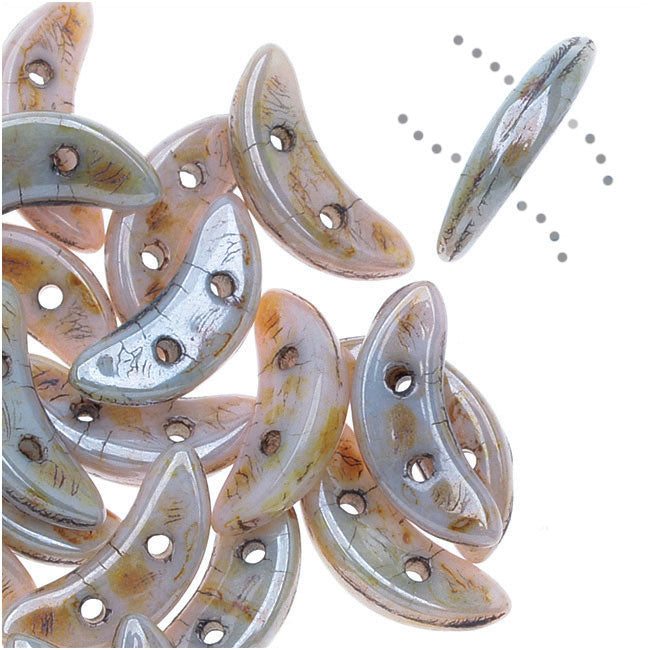24 Pfeil-förmige Glasperlen Aus Tschechien – 2-Loch, Matt Silber | 8x5 Mm | Für Schmuck & DIY-Projekte