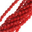 Czech Fire Polished Glass Beads 4mm Round Red Coral (50 pcs)
