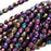 Czech Fire Polished Glass Beads 4mm Round Purple Iris (50 pcs)